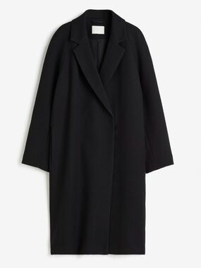 H&M Black Wool Trench